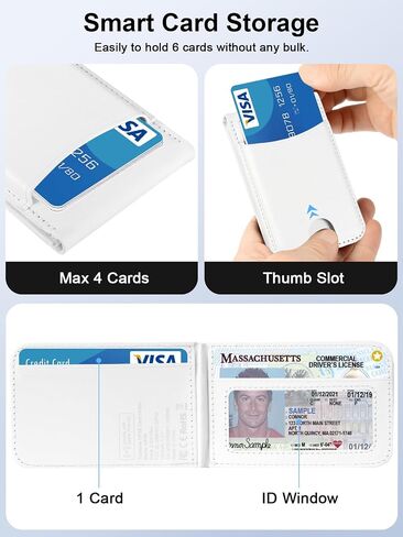 TopMade for MagSafe Wallet, Works with Apple Find My, Strongest Magnetic Phone Wallet for iPhone 16/15/14/13/12 Series, Magnetic Card Holder with Adjustable Stand, ID Window, 6 Cards Holder, Navy Blue in Saudi Arabia