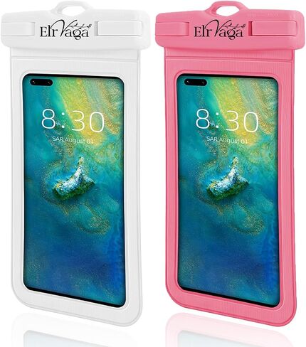 2 Pack IPX8 POUCH POUCH POUCH FOR iPhone 16/15/14/13 PRO MAX PLUS (7.2 بوصة) - السباحة ، الغوص ، الغطس ، مقاوم للثلوج - FRANCED FRANDWEN FRANDWEN in Kuwait