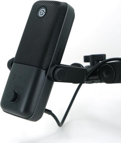 Microphone Mount for Elgato Wave 3, Boom Arm Attachment, 3/8" Durable Threads, Replaces El Gato mount, (Black) in Saudi Arabia