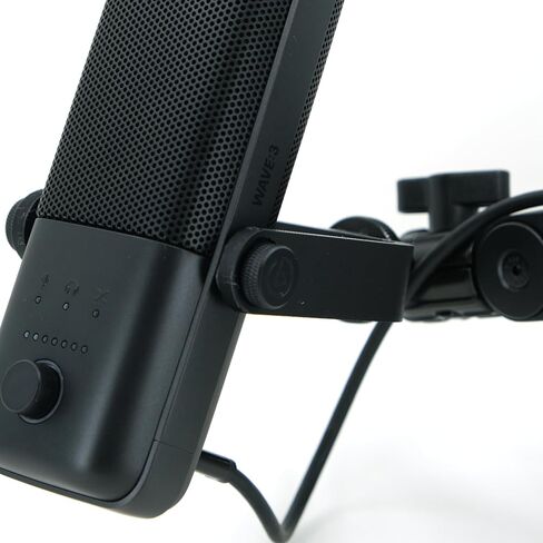 Microphone Mount for Elgato Wave 3, Boom Arm Attachment, 3/8" Durable Threads, Replaces El Gato mount, (Black) in Saudi Arabia