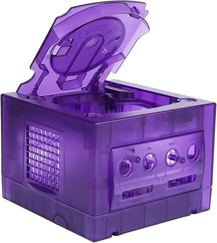 Replacement Shell for NGC GC Game Console, Comaptible with DOL 001 and DOL101 Consoles, for Standard Size Discs (Transparent Morado) in Saudi Arabia