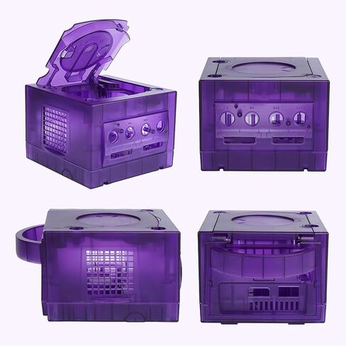 Replacement Shell for NGC GC Game Console, Comaptible with DOL 001 and DOL101 Consoles, for Standard Size Discs (Transparent Morado) in Saudi Arabia