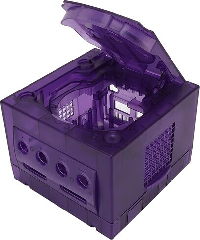 Replacement Shell for NGC GC Game Console, Comaptible with DOL 001 and DOL101 Consoles, for Standard Size Discs (Transparent Morado) in Saudi Arabia