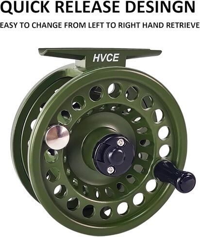 Aventik HVCE Graphite Fly Reel Center Drag System Classic III Graphite 3/4, 5/6, 7/8wt Large Arbor Freshwater Fly Fishing Reels in Saudi Arabia