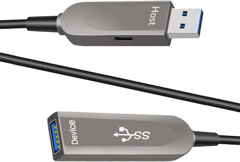 131 قدمًا/40M كبل بيانات USB C الألياف الضوئية ، 10 جيجابت في الثانية من المسافات الطويلة نقل بيانات USB 3.1 C إلى C ، من أجل VR ، الكاميرا ، الكمبيوتر ، الكمبيوتر المحمول ، كاميرا الويب ، الطابعة ، كاميرا الويب إلخ. in Kuwait