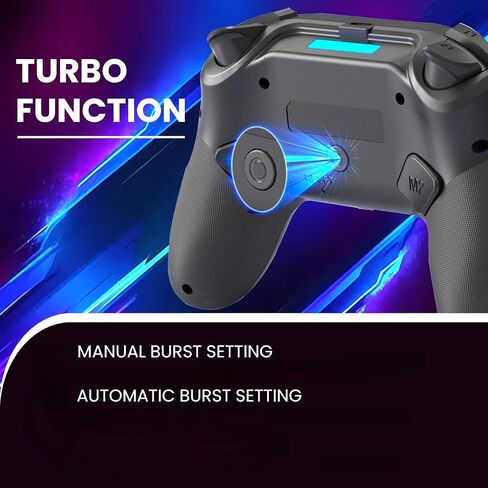 ESSILX Wireless Controller for PS5, Compatible with PS5 Pro, PC, Turbo Function, 6 Axis Gyro Sensor, Dual Vibration, Black. in Saudi Arabia