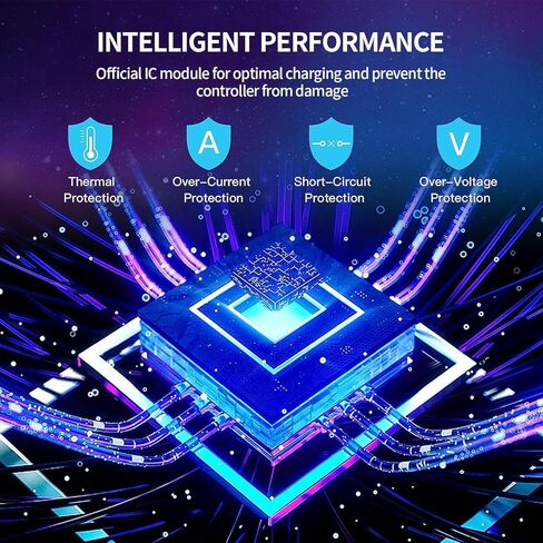 شاحن وحدة تحكم PS5 - مجموعة إكسسوارات محطة الإرساء ببديل للاستبدال السريع للبديل عن PlayStation 5 DualSense - انقر في التصميم وعدم وجود مصابيح مزعجة (بالأبيض والأسود) in Kuwait