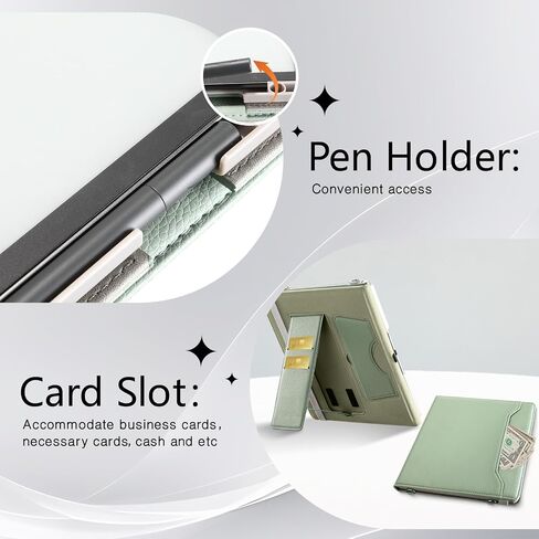 حافظة E NET-CASE لجهاز Kindle Scribe الجيل الثالث 2025 مقاس 11 بوصة، Kindle Scribe Colorsoft، غطاء حامل متعدد المشاهدة مع خاصية النوم/الاستيقاظ التلقائي، حامل أقلام لجهاز Scribe 11 بوصة إصدار 2025 (بني) in Kuwait