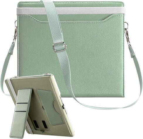 حافظة E NET-CASE لجهاز Kindle Scribe الجيل الثالث 2025 مقاس 11 بوصة، Kindle Scribe Colorsoft، غطاء حامل متعدد المشاهدة مع خاصية النوم/الاستيقاظ التلقائي، حامل أقلام لجهاز Scribe 11 بوصة إصدار 2025 (بني) in Kuwait