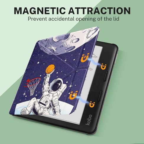 Case Compatible with Kobo Libra Colour(2024) and Kobo Libra 2(2021) e-Reader, Includes a Screen Protector - Premium PU Leather Cover with Auto Sleep/Wake in Saudi Arabia
