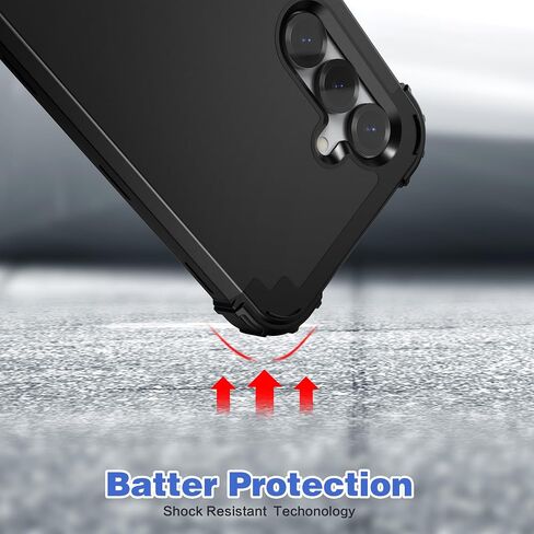 Idweel for Galaxy S25 5G Case مع واقي الشاشة ، الهجين 3 في 1 الحماية الثقيلة للخدمة الثقيلة المصد من PCER+SILOCON SILICONE SILECONE COMPLE in Saudi Arabia