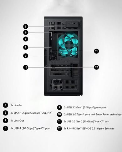 Alienware Aurora R16 Gaming Desktop - Nvidia RTX 5080 GDDR7 (Beats RTX 4090) ، Intel Ultra 9 285K (AI NPU) ، WiFi 7 ، Win 11 Pro ، ترخيص Lifetime (32GB DDR5 ، 2 تيرابايت SSD) in Kuwait