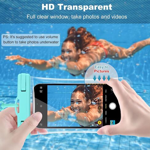 2 Pack Waterproof Phone Pouch, IPX8 Waterproof Phone Case Compatible with iPhone 16 15 Pro Max and Pro, Plus, Galaxy S25 S24 S23, Pixel 8a 7a in Kuwait