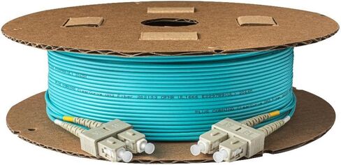SpeedyFibertx - 12 عبوة 0.50 متر متعددة الأدوات OM3 Duplex SC إلى كابل تصحيح الألياف SC ، Corning OM3 ClearCurve 50/125 in Kuwait
