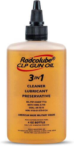 3-in-1 CLP Gun Oil, Lubricates & Preserves All Types of Firearms, Military-Grade Gun Cleaner, Revolutionary Gun Cleaning Kit Must-Have, 4 oz Bottle with Twist Cap - Radcolube in Saudi Arabia