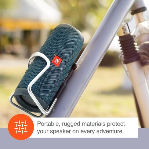 JBL Flip 5 Waterproof Portable Wireless Bluetooth Speaker Bundle with 2-Port USB Wall Charger - Red in Saudi Arabia