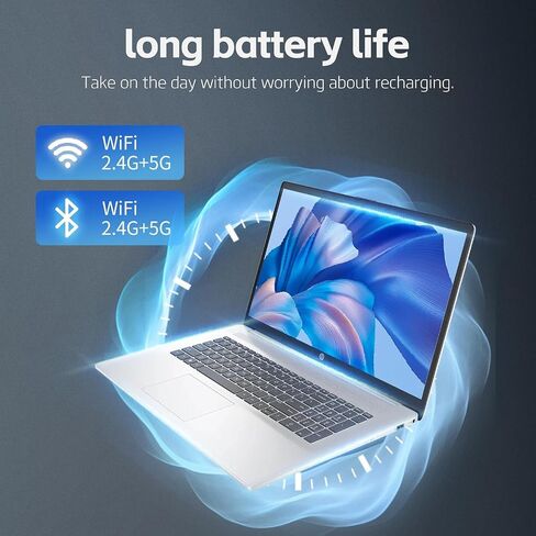 HP 2025 New 17 inch Laptop Computer • 64GB RAM • 2TB SSD • AMD Ryzen 5 Processor (6-Cores) • 17.3" FHD Display • 10-Key Number Pad • Long Battery Life • w/WOWPC Recovery USB • Windows 11 Pro in Saudi Arabia