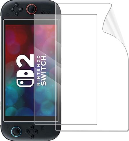 Compatible with Nintendo Switch 2 Screen Protector Film, Flexible Soft Full Coverage Clear Thin TPU Film,Anti-Bubble,High Definition,Anti Scratch for Switch 2 7.9" in 2025 in Kuwait