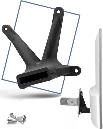 VESA Adapter Compatible with HP Monitor (22f, 22es, 22ea, 24f, 24fw, 24es, 24er, 24ea, 27f, 27fw, 27es, 27er, 27ea) - Including Screw Set - 75x75 mm (White) in Saudi Arabia