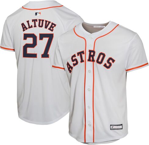 OuterStuff Jose Altuve Houston Astros MLB Kids Youth 8-20 White Home Player Jersey in Saudi Arabia