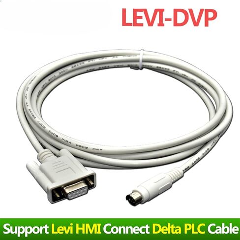 LEVI-DVP Suitable LEVI HMI Touch Panel 700 777 430T 908T Connect Programming Cable Download Line(LEVI-DVP (Blue),3m) in Saudi Arabia