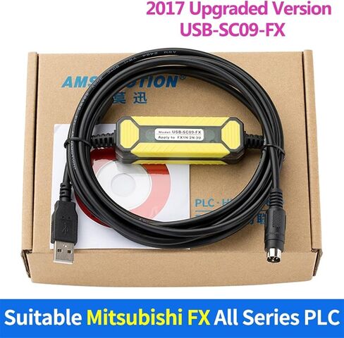 USB-SC09-FX Adapter Suitable for FX Series SC-09 Programming Cable FX0N FX1N FX2N FX0S FX1S FX3U FX3G(2017updated Version) in Saudi Arabia
