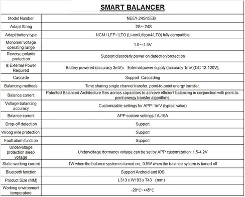15A Balancer Capacitor Battery 12V LifePo4 3S 8S 24V 12S 36V 14S 16S 48V 20S 24S 100V 150V LI-ION Equalizer (محول 15A) in Saudi Arabia