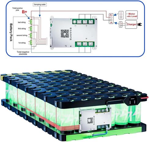 3S 4S 5S 6S 7S 8S مع RS485 1-2A 12V-24V توازن نشط لـ LIFEPO4 LI-ION LTO PACK 300A (B2A8S30P) in Saudi Arabia