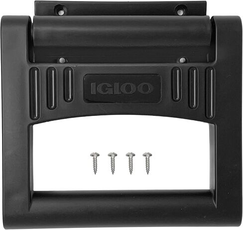 Igloo Rugged 4-Hole Cooler Handle & Bracket - Made in The USA - for Party Bar, Polar 120 Qt, and 90-100 Qt Sized Ice Chests (Black) in Kuwait
