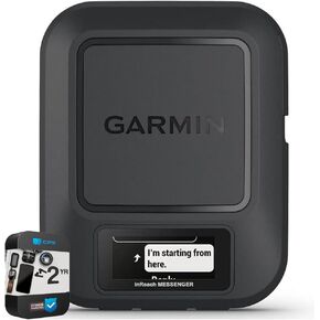 Garmin 010-02672-00 Inreach Messenger Messenger Handheld Satellite Communicator Global-Dway في اتجاهين | نموذج شريك الولايات المتحدة الرسمي | حزمة مع 2 سنة CPS حزمة الحماية المحسنة