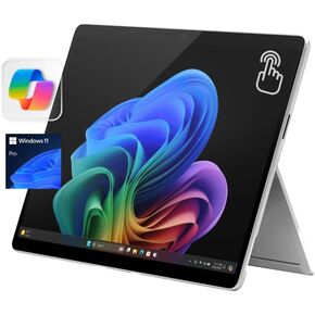 Microsoft Surface Pro 11 13 13 "Copilot+ PC ، AI Tablet ، 2880x1920 120Hz LCD Touchscreen ، 10-conder Snapdragon X Plus ، 16 جيجا بايت ذاكرة الوصول العشوائي ، 256 جيجا بايت SSD ، WiFi فقط ، وين 11 Pro ، بلاتينوم (متجدد)