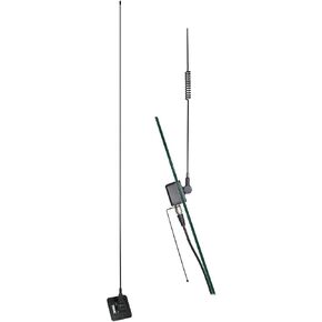 Tram 1191 50-Watt Pretuned Dual-Band 144 MHz to 148 MHz VHF/440 MHz to 450 MHz UHF Amateur Radio Antenna Kit with Glass Mount and Cable