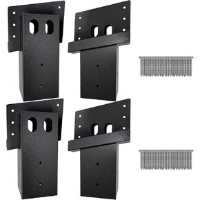 4x4 Deer Stand Brackets with Stainless Steel Screws, Heavy Duty Elevator Brackets for Hunting Blinds, Shooting Shacks and Deer Blind Windows(Set of 4)