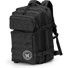 aiGear Tactical Backpack, 45L Letter 'W' Surname Series Military Backpack, 3-Day Bug Out Bag for Men Women Hiking Camping Hunting Quick Recognition Army Daypack