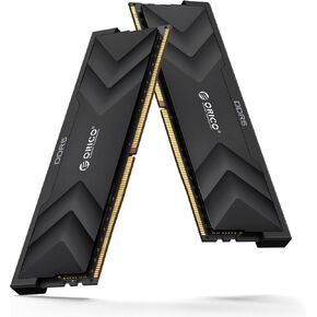 ORICO Raceline Champion DDR5 RAM 32GB (2x16GB) 6000MHz CL30-38-38-76 Low Latency, Dual Platform Overclocking, ON-die ECC Unbuffered DIMM, Enhanced Gaming - Black