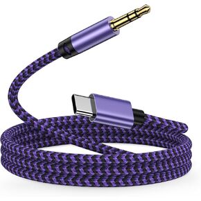 iPhone 16 Aux Cord for Car USB C to 3.5mm Headphone Jack Adapter 3FT Car Stereo Aux Audio Cable for iPhone 16 Pro Max 16 Plus 16e 16 Pro,Samsung Galaxy A16 5G/A56/A54/S25Ultra/S24FE/S23/S22,Pixel 9a 8