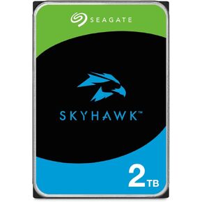 Seagate Skyhawk 2 TB مراقبة (SV) محرك الأقراص الصلبة الداخلية HDD - 3.5 بوصة SATA 6 جيجابايت/ثانية 256 ميجابايت لنظام كاميرا الأمان DVR NVR CCTV (ST2000VX015)