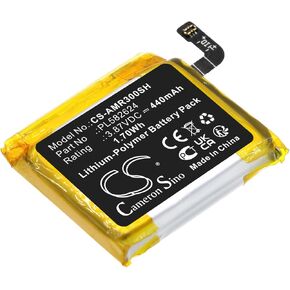 Cameron Sino Battery for Amazfit A2039, A2040, GTR 3, GTR 3 Pro PN:Amazfit PL582624 440mAh / 1.70Wh