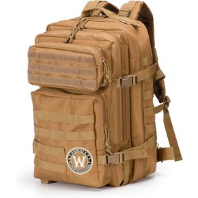 aiGear Tactical Backpack, 45L Letter 'W' Surname Series Military Backpack, 3-Day Bug Out Bag for Men Women Camping Hiking Hunting Quick Recognition Army Daypack
