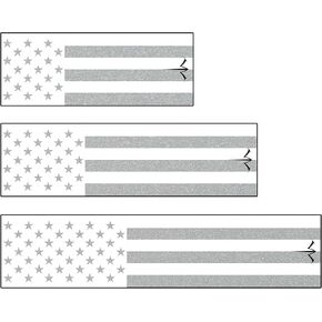 White American Flag Reflective Arrow Wraps 15 Pc Pack Choose Length Width