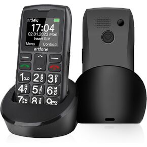 C1+ 4G Unlocked Volte Big Button Cell Phone for Seniors, Basic Mobile Phone for The Elderly with SOS Button,Loud Volume,Speed Dial,Photo Contact,Charging Dock,1800mAh Battery