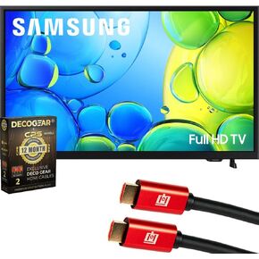 Samsung UN40F6000FFXZA 40 inch Full HD F6000F 4K Smart TV (2025) HDR, Knox Security Bundle with 1 Year CPS Enhanced Protection Pack and Deco Gear 6FT 4K HDMI 2.0 Cable