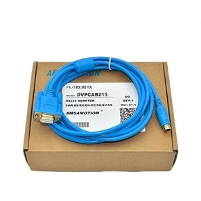 LEVI-DVP Suitable LEVI HMI Touch Panel 700 777 430T 908T Connect Programming Cable Download Line(LEVI-DVP (Blue),2m)