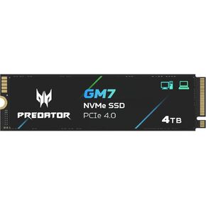 Predator GM7 4TB SSD: M.2 2280 PCIe Gen 4 x4 NVMe 2.0, Read Speed Up to 7400 MB/s, Internal PC Solid State Drive for Laptop, Desktop and PS5 - BL.9BWWR.120