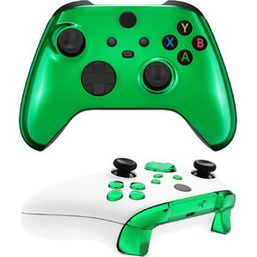 قذيفة مخصصة متطرفة لسلسلة Xbox Series X | S+أزرار الاستبدال لوحدة التحكم Xbox Series X/S - Chrome Green