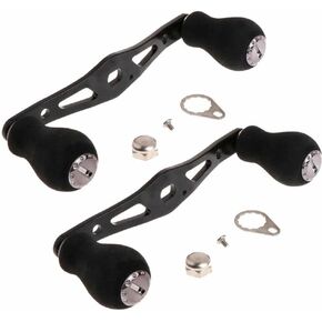 2PCS Black EVA Power Fishing Reel Handle Grip For Abu Garcia Daiwa Baitcasting US