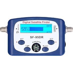 Satellite Finder Digital Signal Meter with Compass for Outdoor Camping