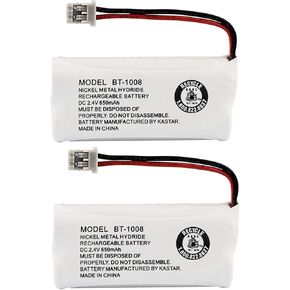 2 Pack - Battery for Uniden BT-1008 & Many Others, Bulk Packaging)