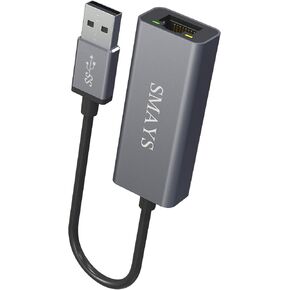 محول Ethernet متوافق مع TCL Roku TV ، Samsung Smart TV - اتصال الإنترنت السلكي ، USB إلى LAN 10/100