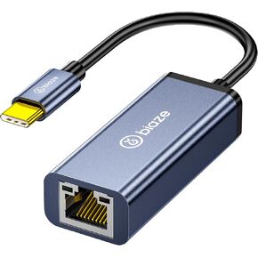 USB-C to Ethernet Adapter Gigabit RJ45, 1000Mbps Type-C Network Converter for Nintendo Switch/Laptop/MacBook/Steam Deck/Tablet/Mobile, Plug and Play Wired Network Adapter
